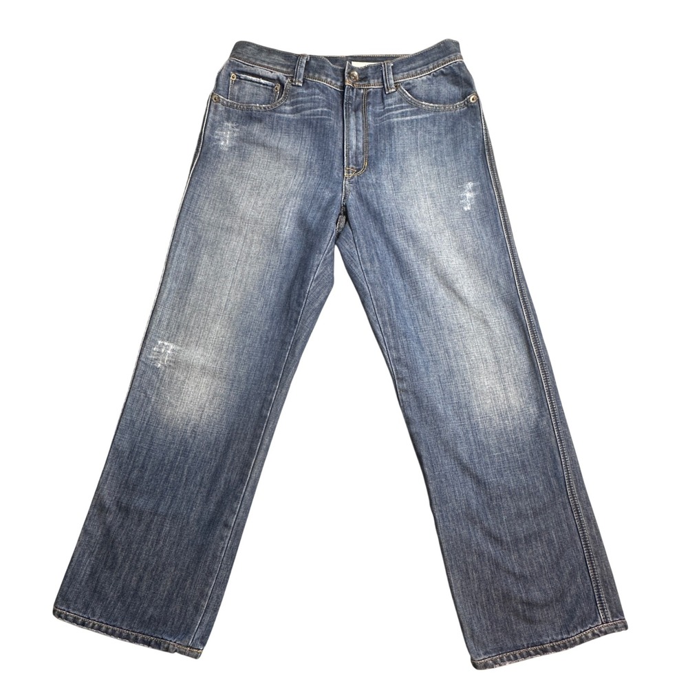 Vintage DKNY Brooklyn Straight Leg Jeans Mens 33x29 Medium Wash Blue Denim Y2K - Picture 2 of 16